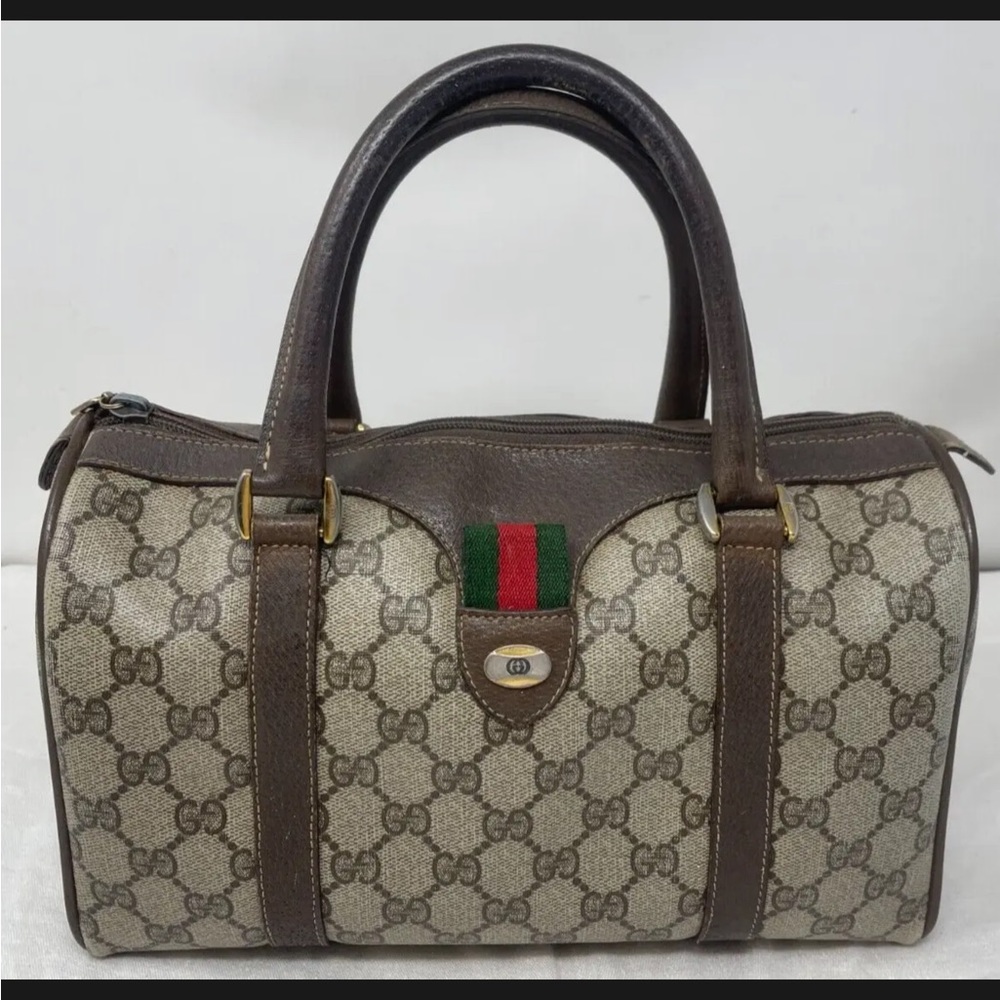 Gucci vintage Boston Ophidia Web Boston Bag
